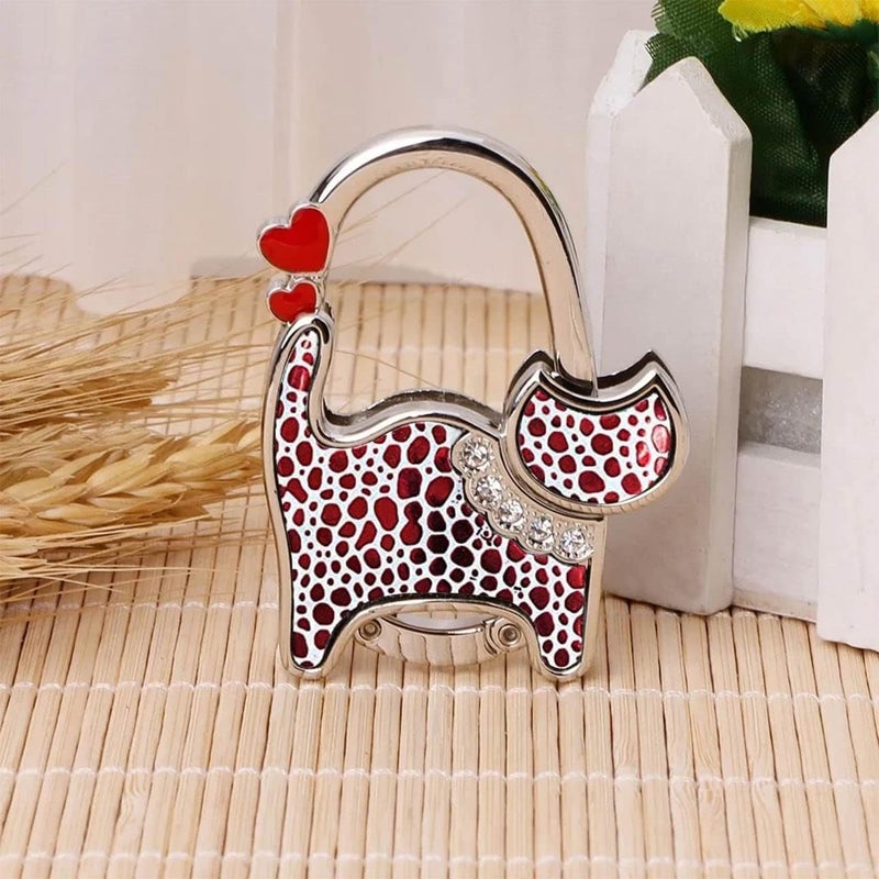 KSMD Cat Design Purse Hooks for Table and Bars,Portable Purse Hanger Organizers Hooks Handbag Holder Pocketbook Holder Bag Storage for Desk Bag Hook - Image 3